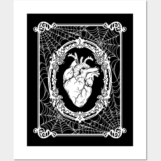 Gothic Victorian Framed Heart Wall Art by RavenWake